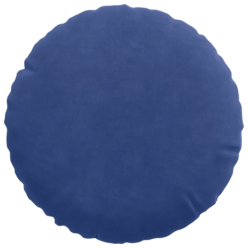 Cuscini per Seduta 2 pz | Cuscini per sedie Blu Polizia ?30 x 13 cm Velluto