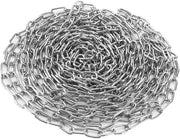 Catena in Acciaio Inossidabile 2 mm - 10 m Lunghezza - Anelli Corti - Catena Girevole - Adatto per Interni/Esterni - Sicuro e affidabile - Catena Metallica