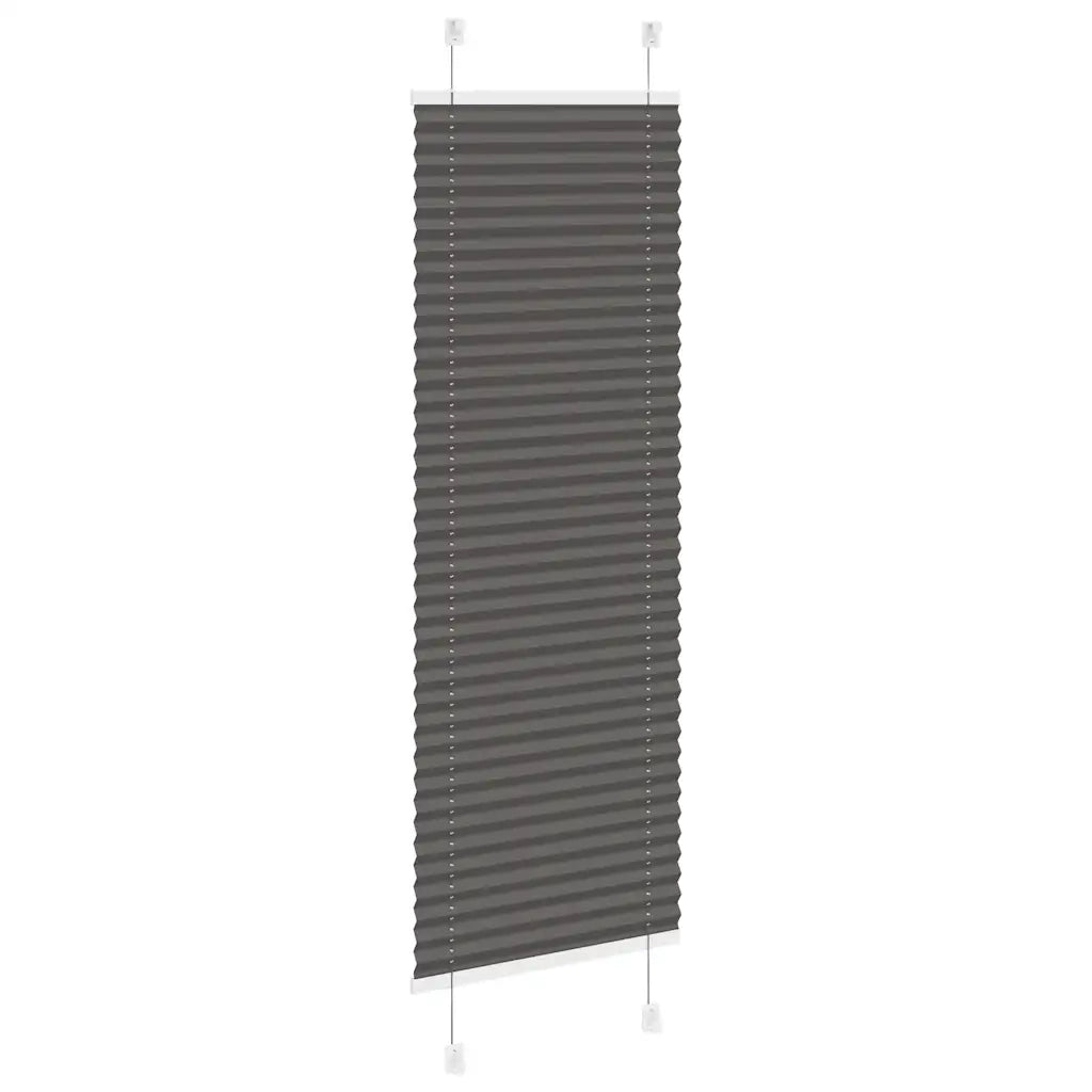 Tenda Plissettata Nera 45x100 cm Larghezza Tessuto 44,4 cm 4015115