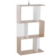 EasyComfort Libreria di Design Scaffale Ufficio Legno Moderna 3 Ripiani 60 × 24 × 111.4cm