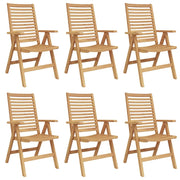 Sedia 6 pcs Marrone 64.5 x 52 x 108 cm Legno di teak solido 3376032