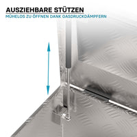 Baule porta attrezzi in alluminio mandorlato Cassa portautensili