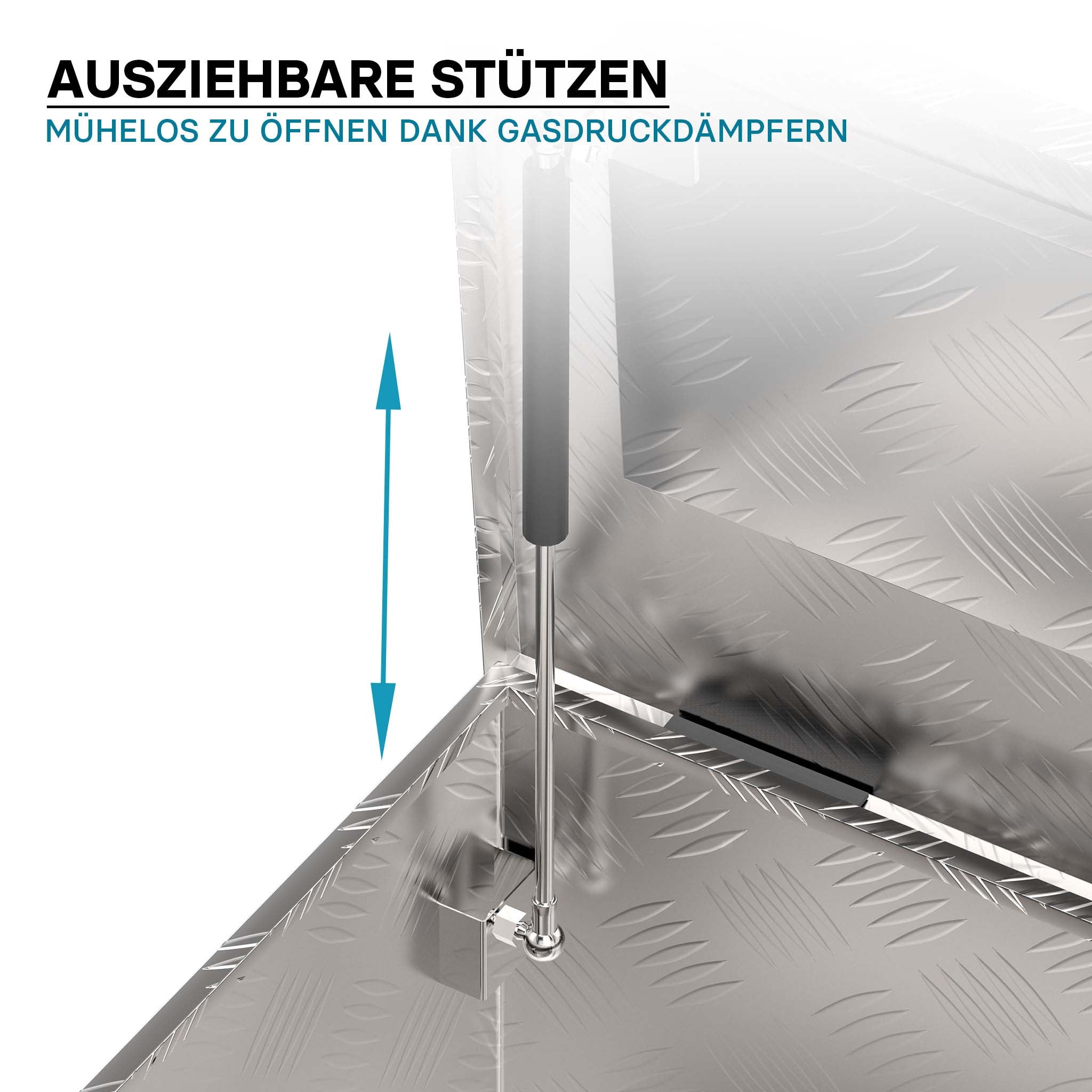 Baule porta attrezzi in alluminio mandorlato Cassa portautensili