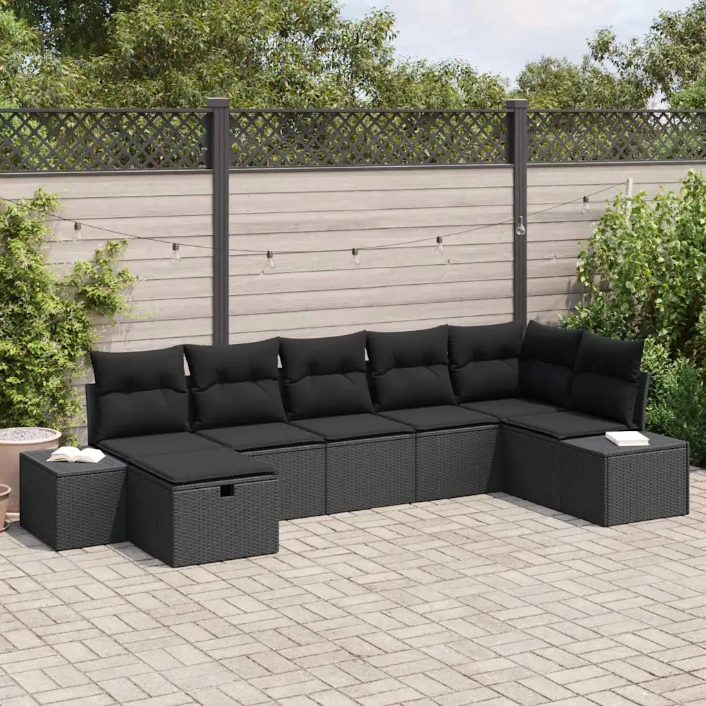 Set di divani con cuscino 7 pcs polyrattan