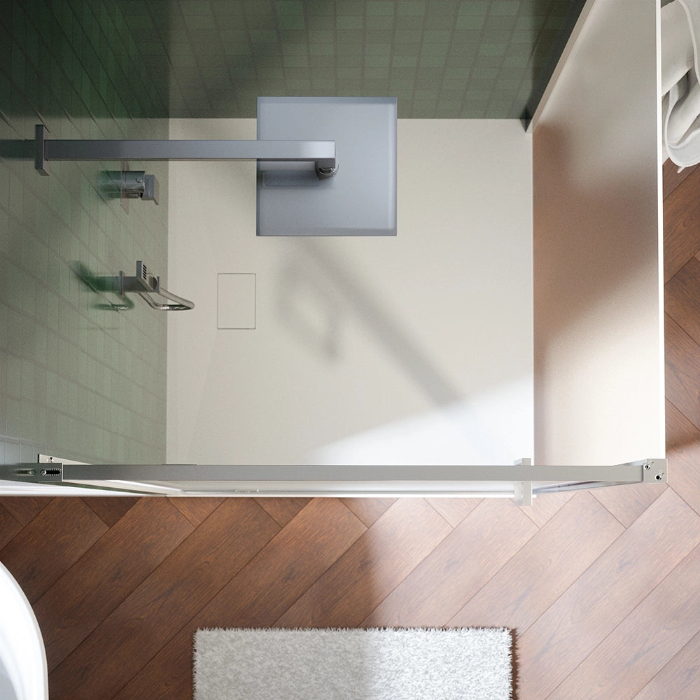 Box doccia 80x100 cm con apertura a battente vetro 6mm opaco h195 cm | Aruba