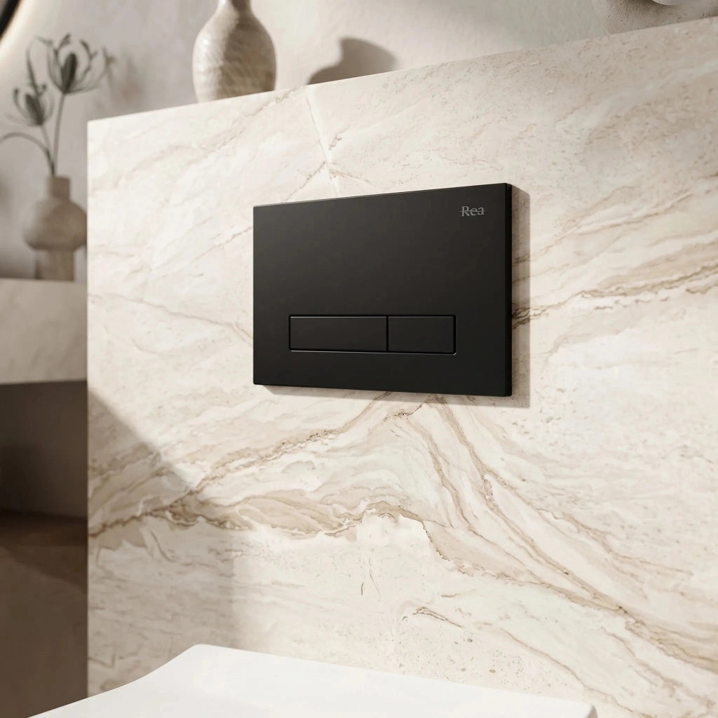 Pulsante Per Supporto Set Da Incasso Wc Rea Hd K011a-q E Slim 024n Black