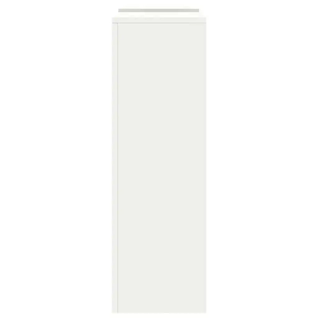 Supporto per piante 2 pcs Bianco 24 x 24 x 75 cm Acciaio 865821