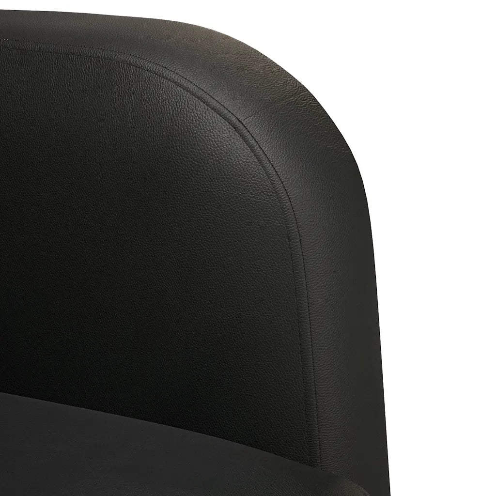 vidaXL Divano Divanetto Nero 110 cm in Similpelle