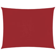 Parasole a vela | Telo Ombra | Vela da ombra Oxford Rettangolare 6x8 m Rosso