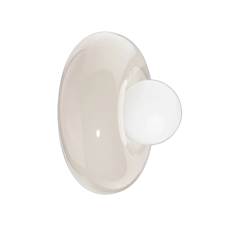 Applique Vintage Decò Bumbum Ceramica Crema 1 Luce G9