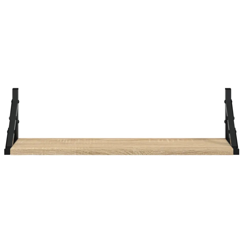 vidaXL Mensole da Parete 2pz Rovere Sonoma 60x15x15,5 cm