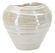 Vaso Perly Round Ø22x20 cm in Ceramica Perla