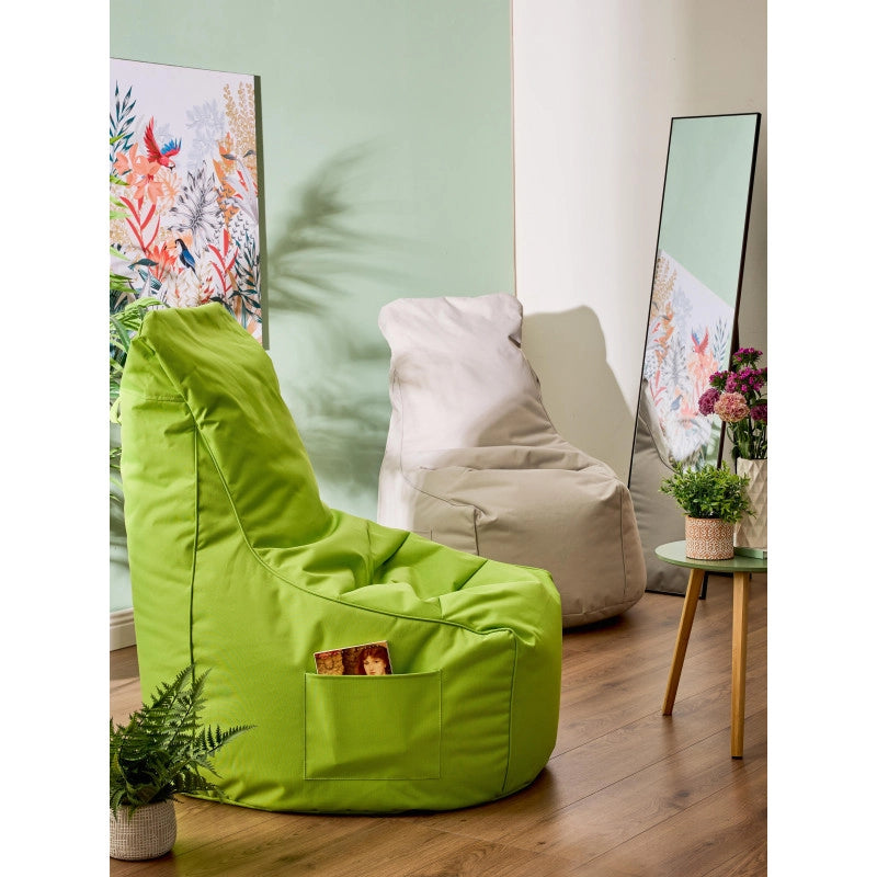 Poltrona Sacco Layla In Nylon+pvc Verde Acido 65*65*95cm