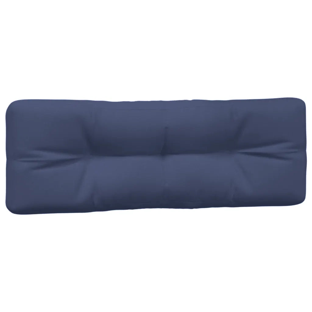 Cuscini per Pallet 2 pz Blu Marino in Tessuto
