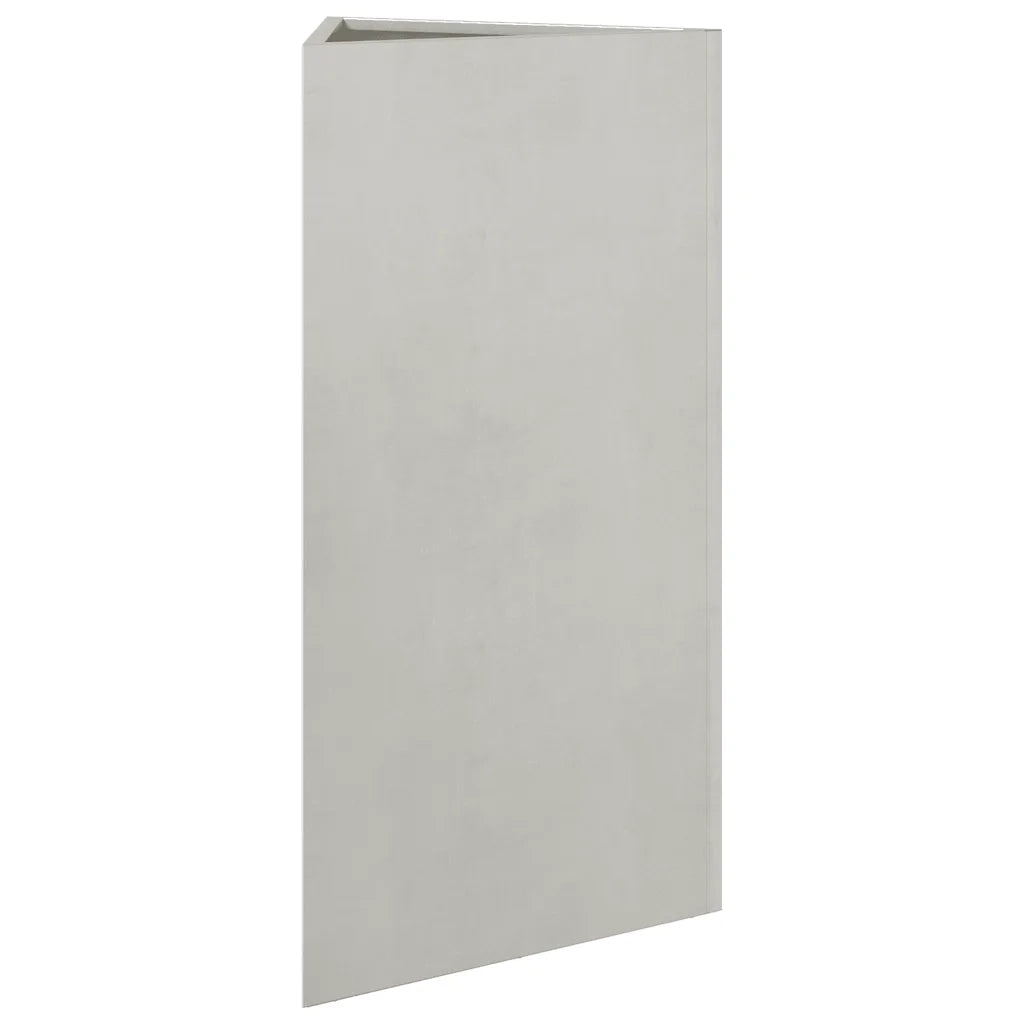 Fioriere da Giardino 2 pz Triangolari 40x34,5x75 cm Acciaio Inox 851166