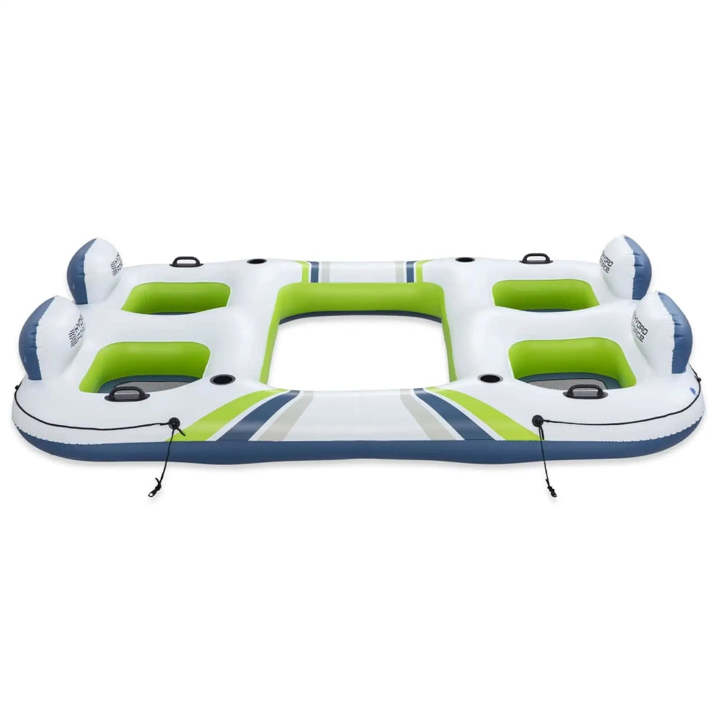 Bestway Isola galleggiante Hydro-Force Bianco e Blu e Verde PVC 42035720