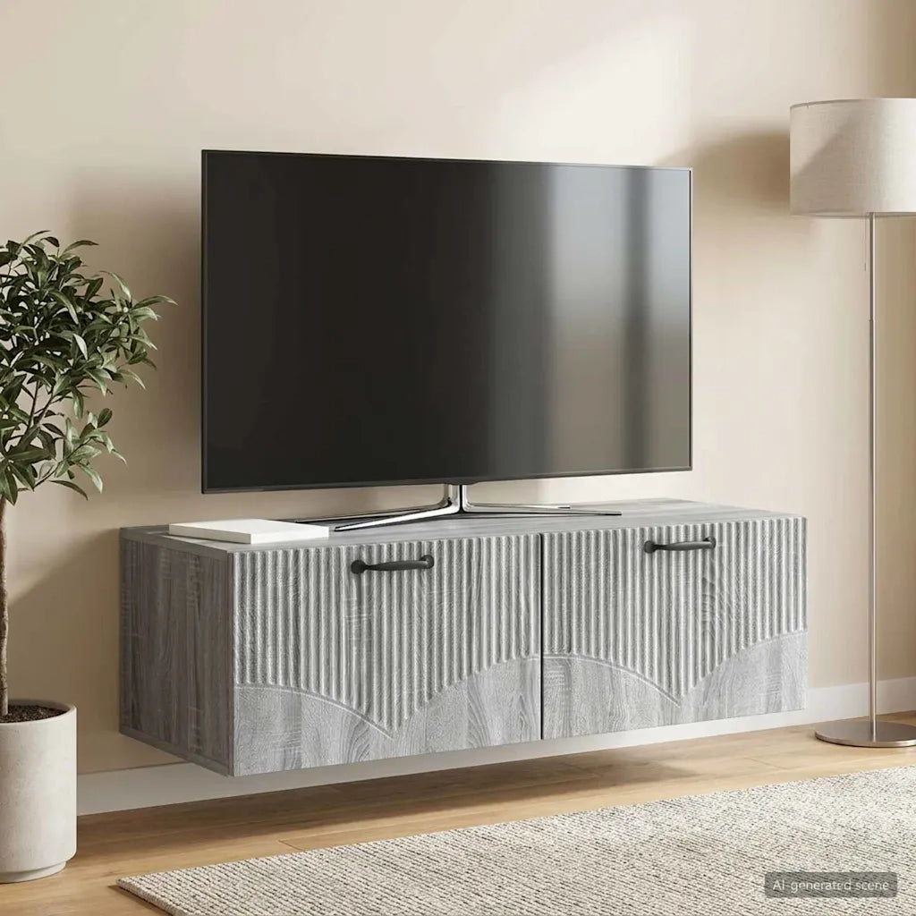 Mobile Porta TV da Muro Grigio Sonoma 98 x 41 x 30 cm 899041