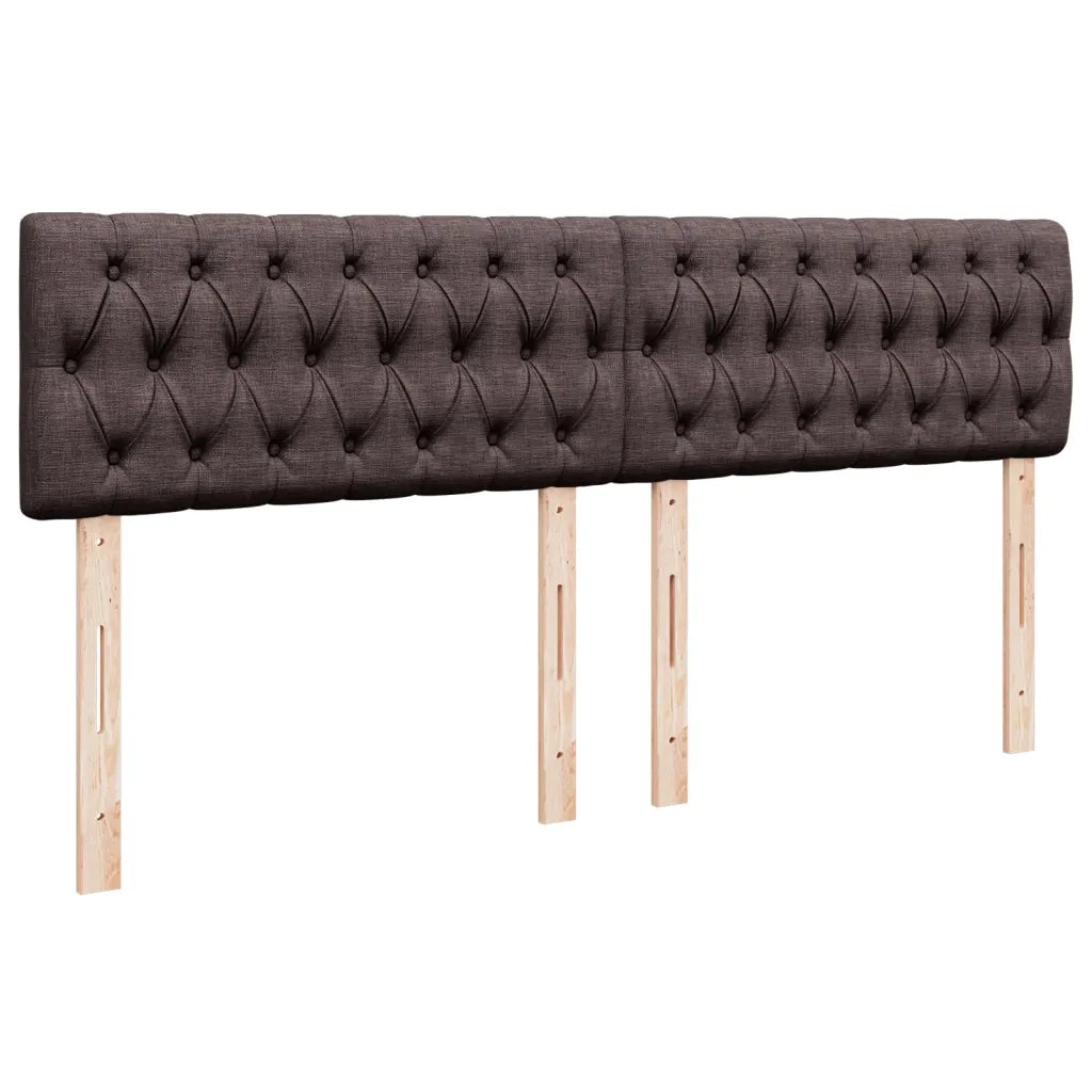 vidaXL Giroletto a Molle con Materasso Marrone Scuro 180x200cm Tessuto