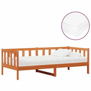 Letto Giorno con materasso Marrone Cera e Bianco 90 x 200 cm 3422773