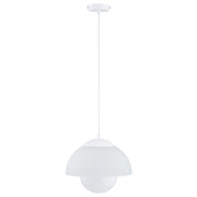 Lampada a sospensione moderna bianco/grigio 1xE27 15W SETNA Alfa