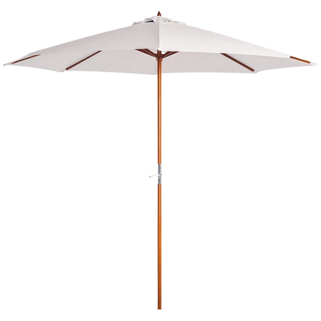 Ombrellone da giardino in legno ¨C zephmum ¨C crema 2.5m