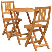 Set bistrot 3 pz | Set Salotto da Giardino Olio Naturale Legno di Acacia Massello