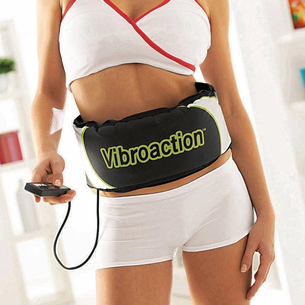 Trade Shop - Vibroaction Cintura Fascia Vibrante Massaggio Cellulite Corpo Addominali -