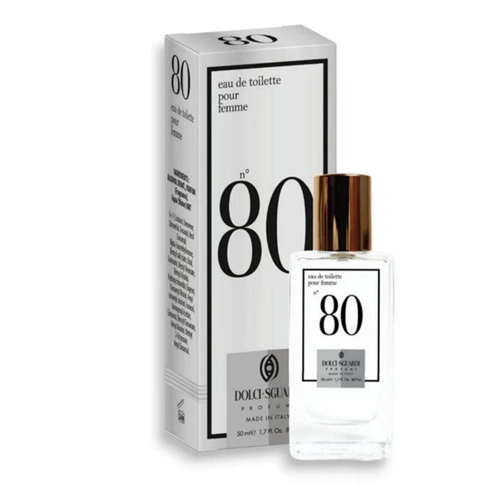 Trade Shop - Profumo Corpo Eau De Toilette Donna N°80 50ml Fragranza Iconica Sensuale Raffinata 006073 -