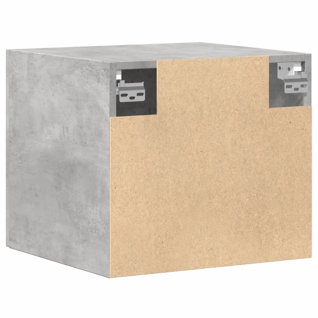 vidaXL Mobile a Parete Grigio Cemento 45x42,5x40 cm Legno Multistrato
