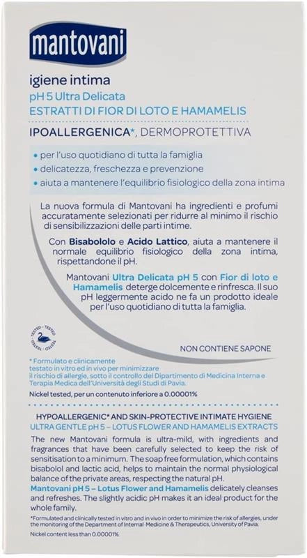 MANTOVANI DETERGENTE IGIENE INTIMA FIOR DI LOTO 250ML