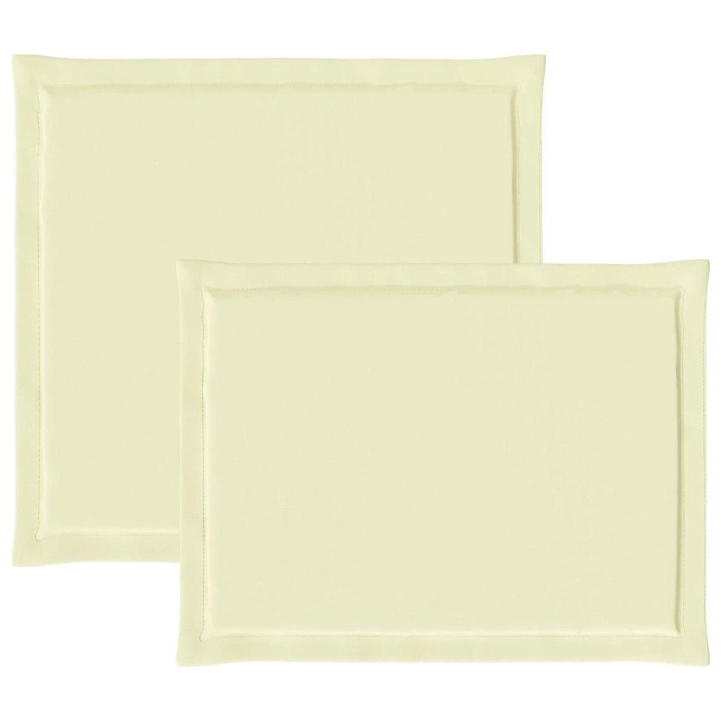 Cuscini per Seduta e Schienale 2 pcs Crema 47 x 45 x 2 cm