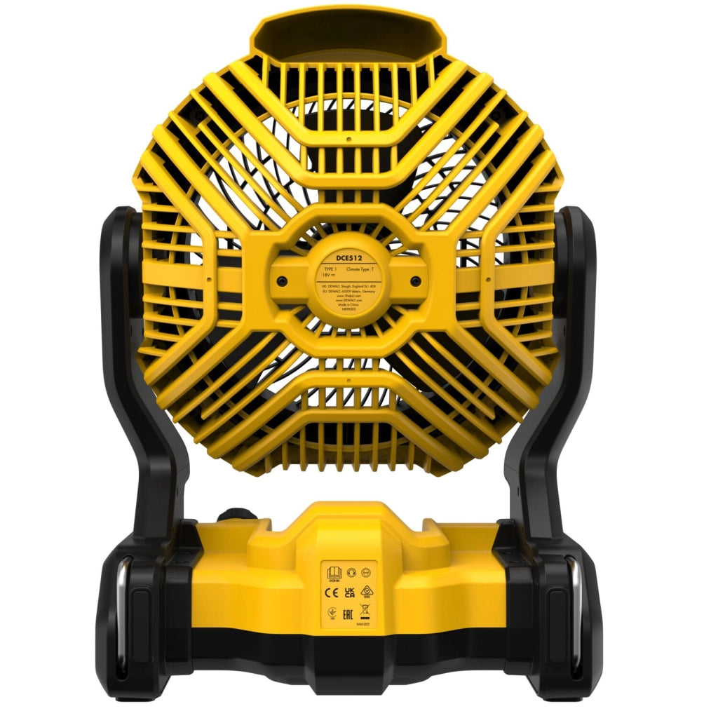 Ventilatore da cantiere DeWalt DCE512N-XJ 18V XR con testa orientabile 180°