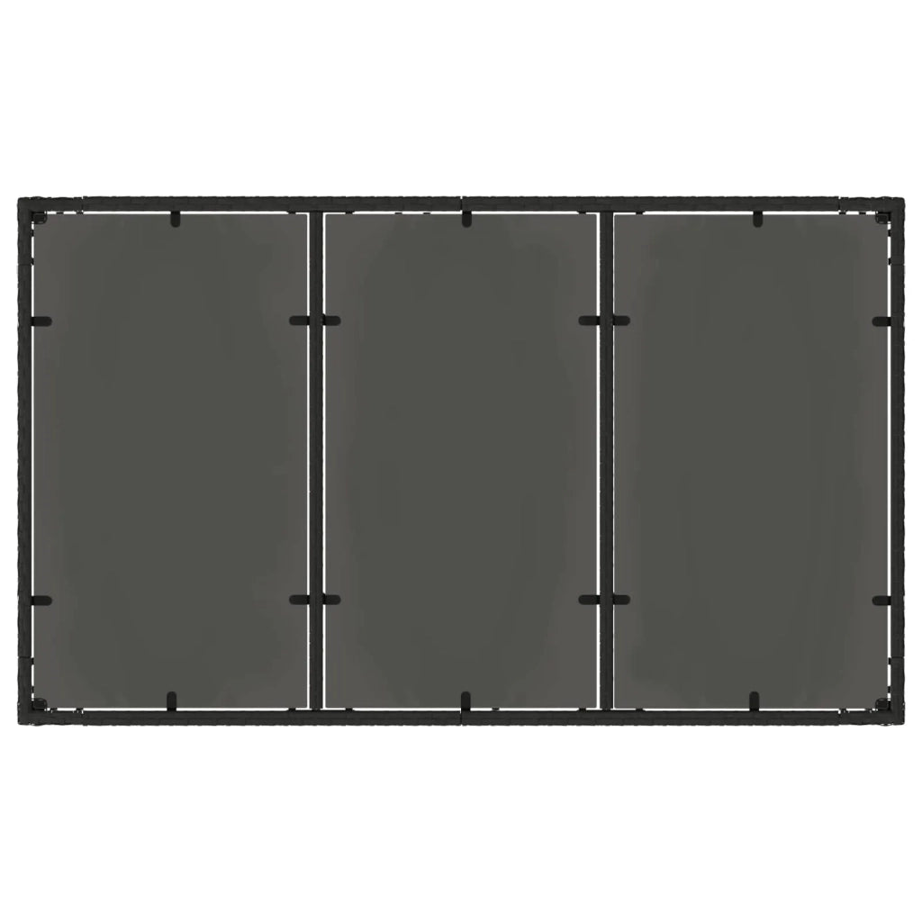 Set da pranzo per esterni 7 pz polyrattan 3422303