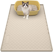 Matrice Antislip per Gatti - Impermeabile - Con Bordo Elevato - In Silicone - 86x56 cm - Per Pulire Facile i Pavimenti - Mat di Gatto
