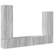 Set di Mobili Porta TV 4 pz | Armadietto TV | Mobile Porta TV Grigio Sonoma in Legno Multistrato