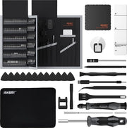 Kit di riparazione meccanica domestica 202-in-1 con 174 bit magnetici per smartphone, orologio, laptop, fotocamera, occhiali, mobili, apparecchiature elettriche