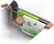Afdruiprek in naturale materiale, contenitore per asciugamano, organizzatore di contenitori, afdruiprek, contenitore per oggetti, organizzatore di contenitori per la vasca da bagno - drip.line