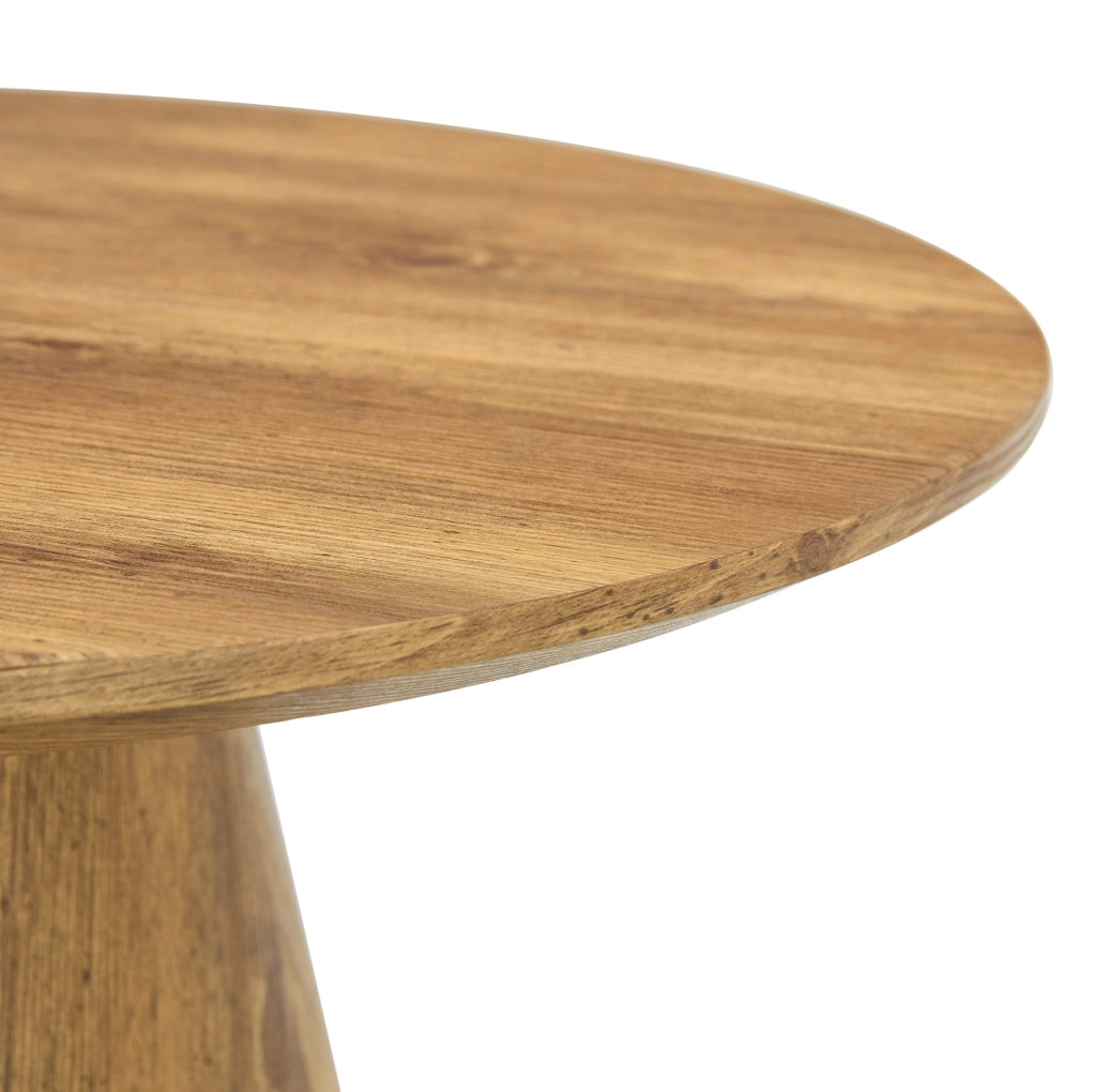 Tavolino rotondo da caffè ? 60 x 35 cm in MDF effetto legno