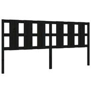 Testiera | Testata per Letto Nera 205,5x4x100cm in Legno Massello di Pino