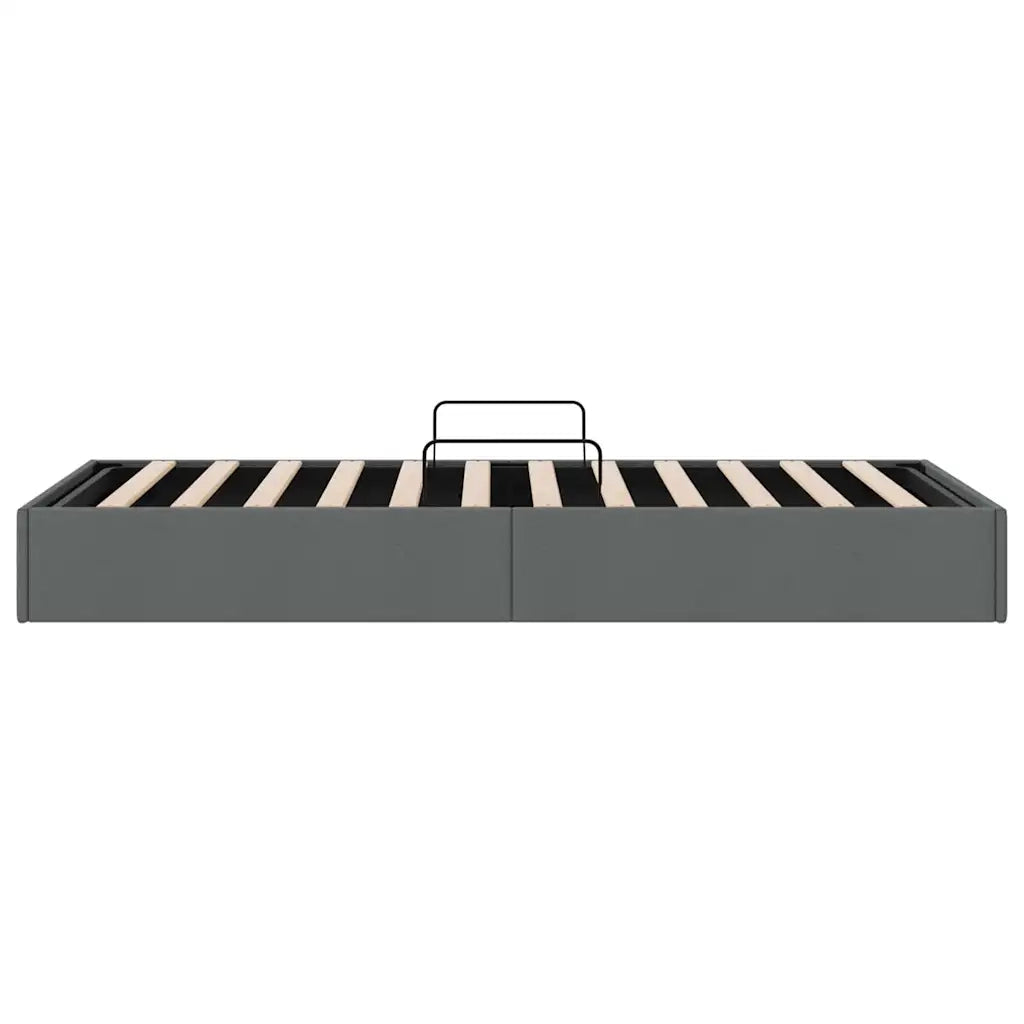 Letto con Contenitore Grigio Scuro 203 x 100 cm Tessuto 3370055