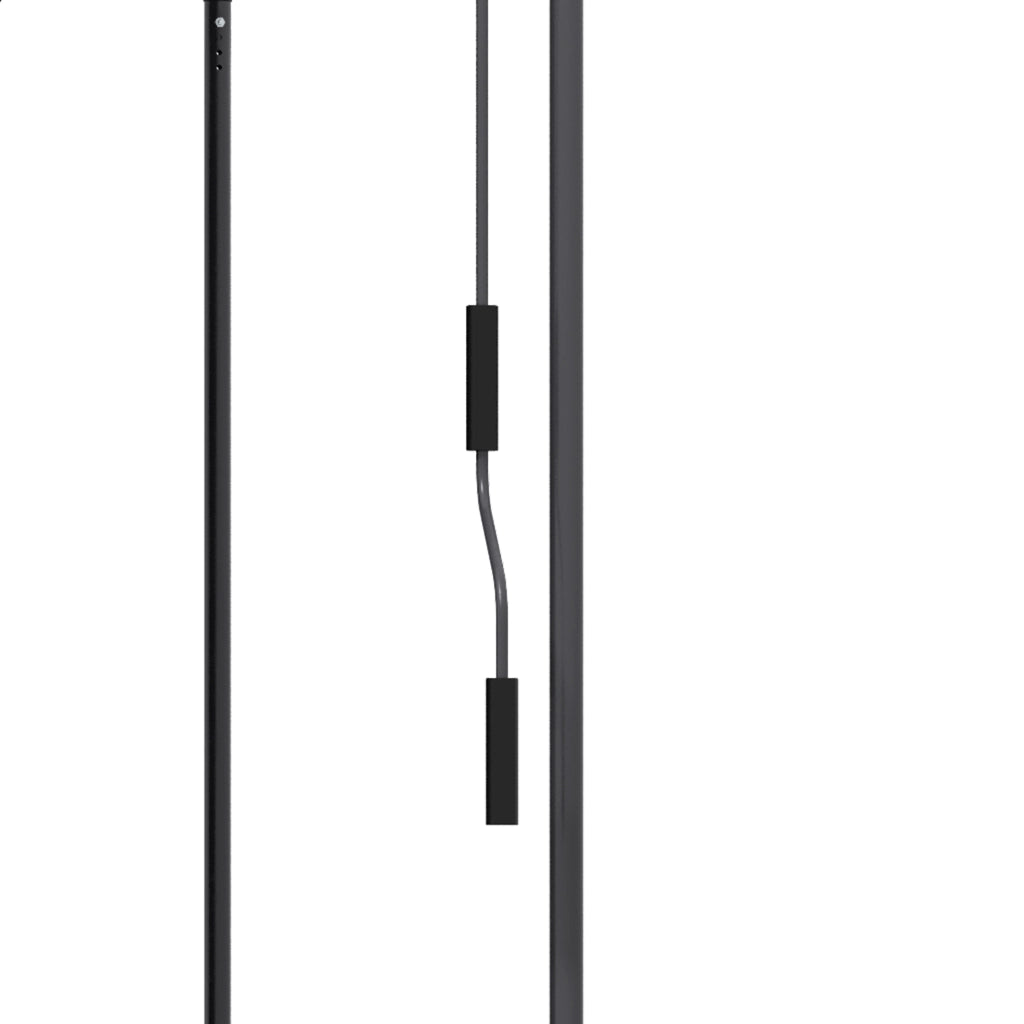 Telo Manuale Retrattile con Manovella ¨C zephmum ¨C Grigio Scuro 200x120x210-300 cm