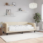 Divano Letto con Materasso-Sofa Letto-Daybed Crema 100x200 cm in Tessuto 599245