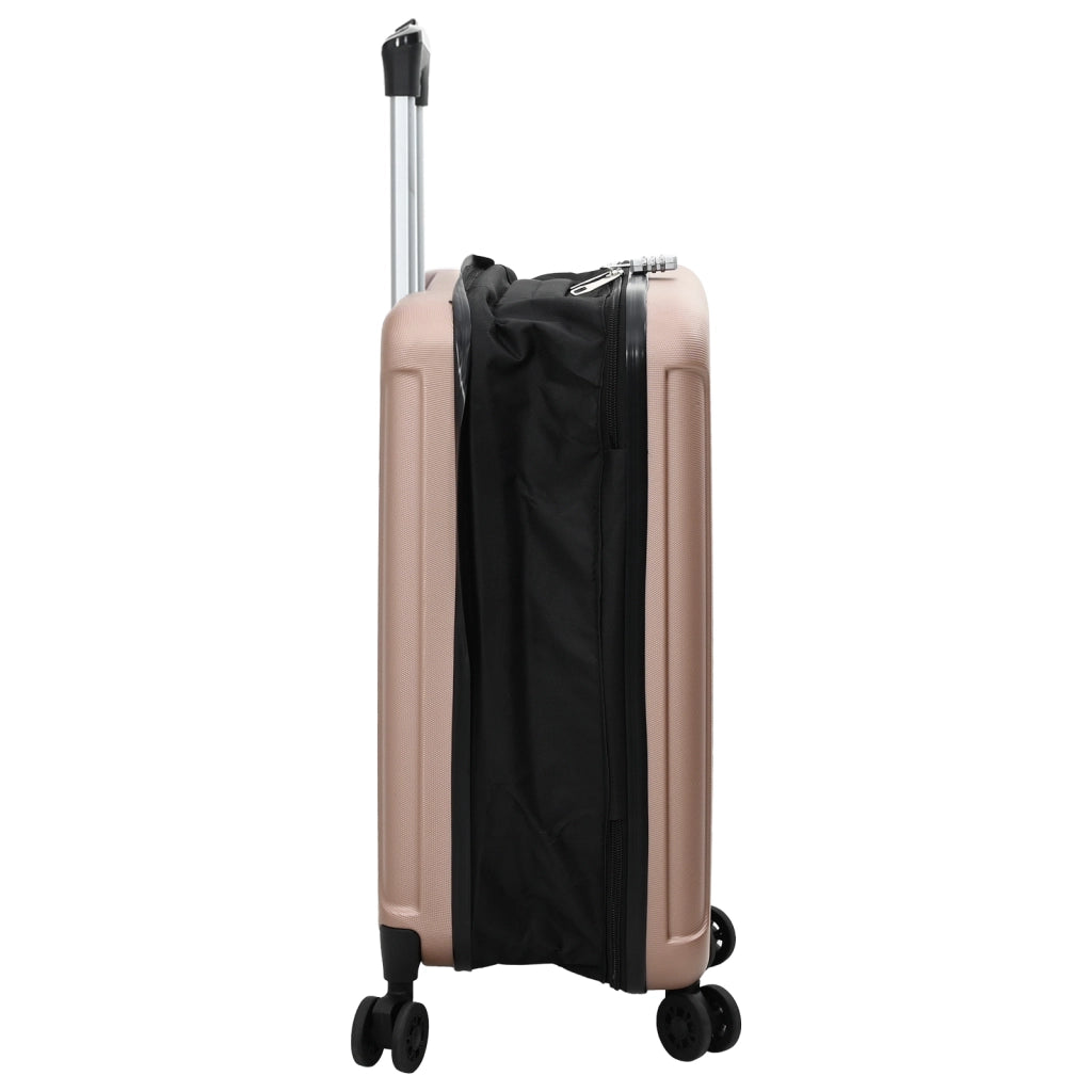 Valigia Pieghevole Rigida 20'' Rosa Gold 34x23x55.5 cm ABS