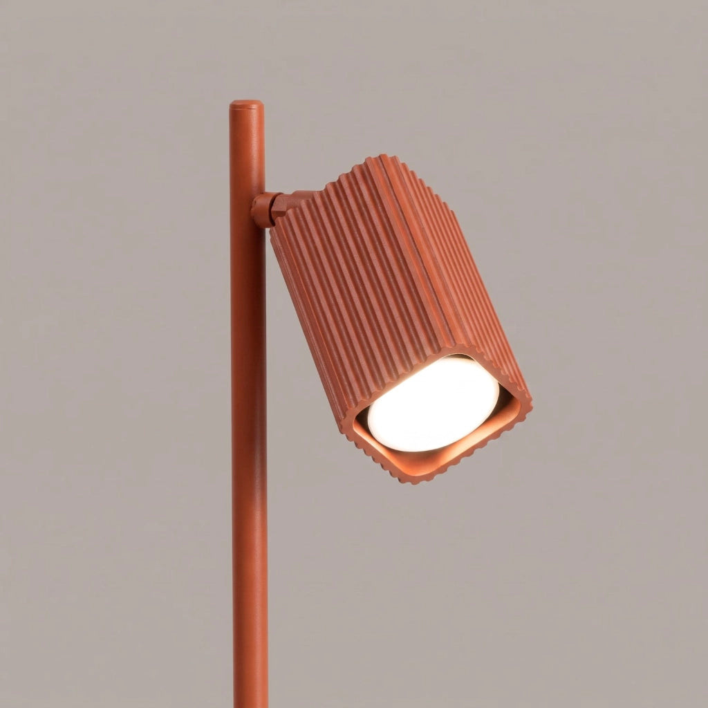 Lampada da tavolo RAYO ocra rossa