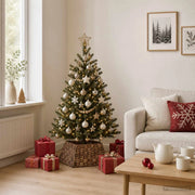 Collare per Albero di Natale Quadrato Marrone lavato 42048747