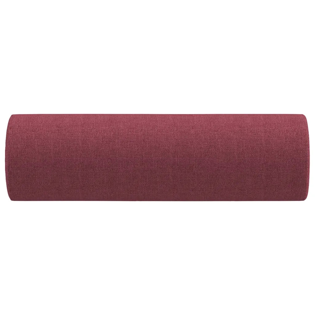 Cuscini Decorativi 2 pz Rosso Vino Ã˜15x50 cm in Tessuto cod mxl 42962
