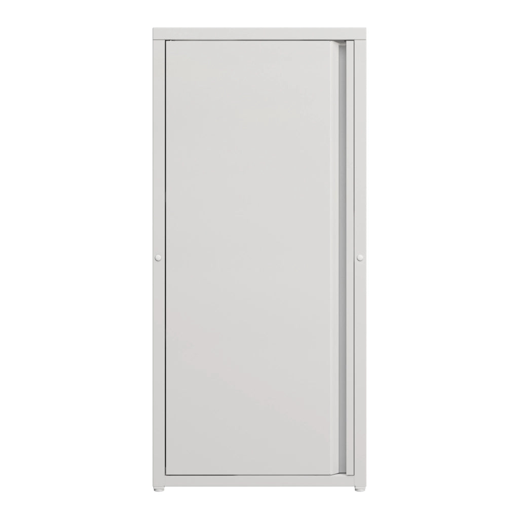 Armadio a Colonna Burlöv in Metallo Mobile per Archivio 88 x 40 x 35 cm Bianco [en.casa]