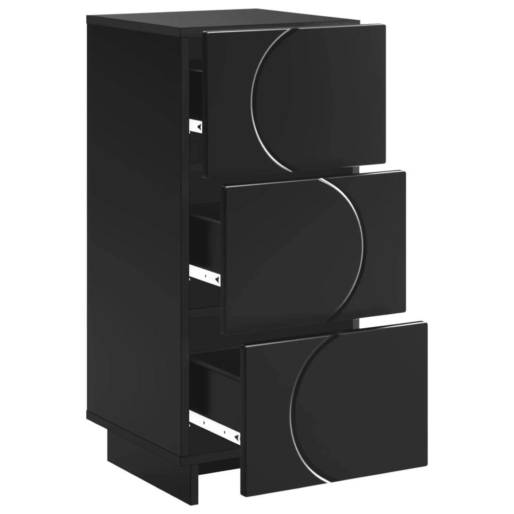 Credenza Nero 33,5 x 34,5 x 75 cm Legno ingegnerizzato 8011514