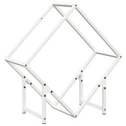 Rastrelliera per Legna da Ardere Bianca 60x25x60 cm CFW4725957