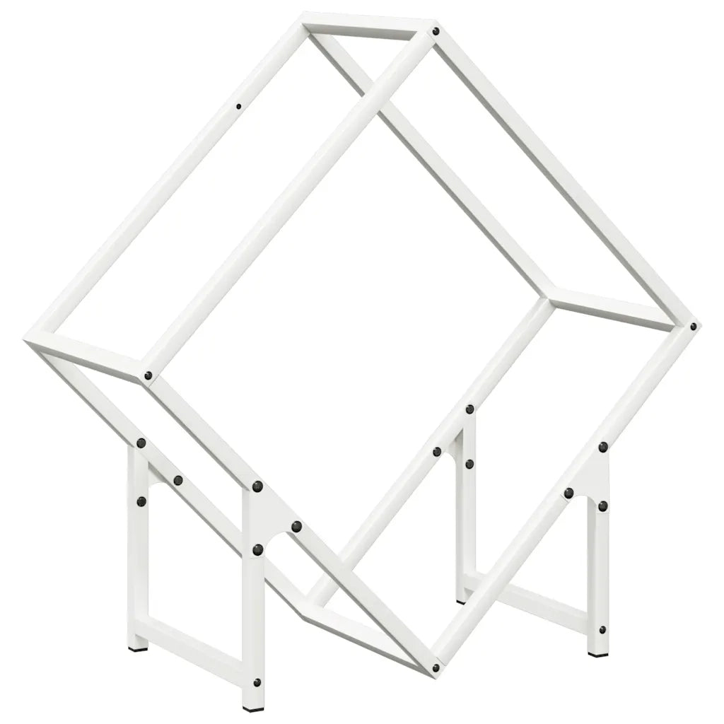 Rastrelliera per Legna da Ardere Bianca 60x25x60 cm CFW4725957